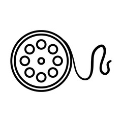 reel film isolated icon vector illustration design