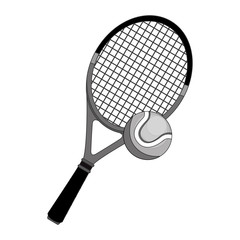 tennis racket equipment icon vector illustration design