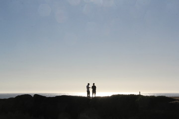 Silhouettes at the Beach