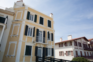 Traditional houses of Saint de Luz Basque Country, France