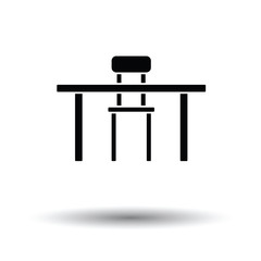 Table and chair icon