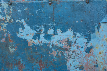 Rusty painted metal
