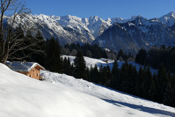 Ein Wanderweg in Oberstdorf