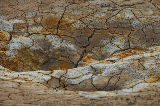 Solfatare am Vitikrater (Zentralvulkan Krafla)