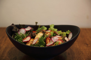 mushroom salad healthy food
