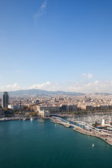City of Barcelona Aerial View