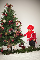 den Weihnachtsbaum schmücken