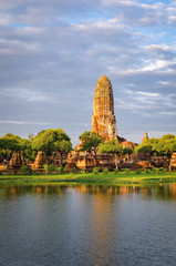 Fototapeta na wymiar Old temple ruins in Ayutthaya Thailand