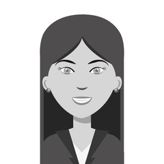businesswoman character avatar icon vector illustration design