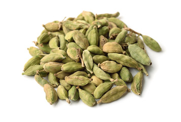 Heap of cardamom pods