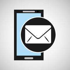 social media mobile app email icon vector illustration eps 10