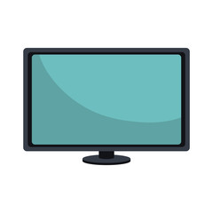 monitor desktop computer icon vector illustration design