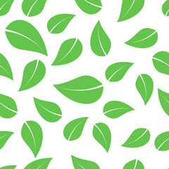green seamless leaves 