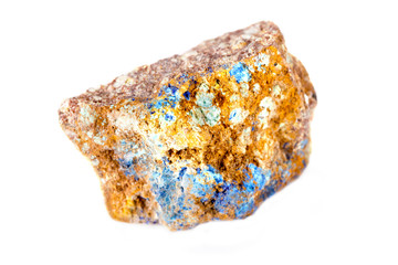 Lapis stone on a white background