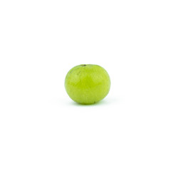 amla green fruits isolated on white background.