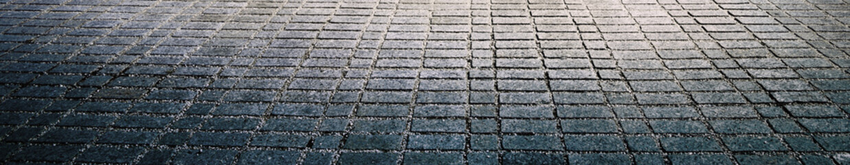 Panorama of Abstract Day City Pavement