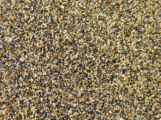 close-up of sand at the beach