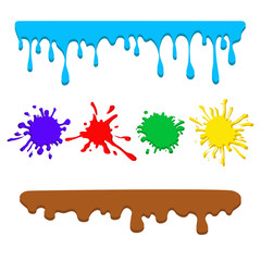 colorful drips
