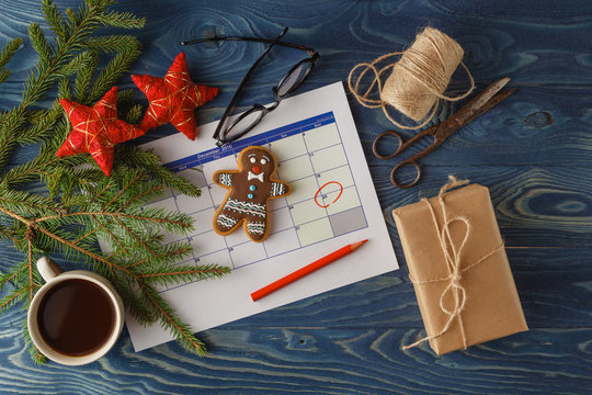 Important date of calendar with red color