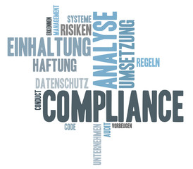 Compliance word cloud