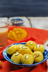 Mango sandesh. Bengali sweets