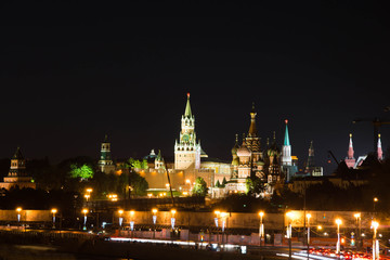 Fototapeta na wymiar towers of Moscow Kremlin