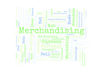 Merchandising word cloud