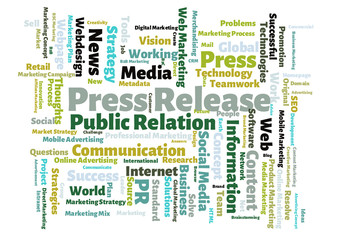 Press Release word cloud
