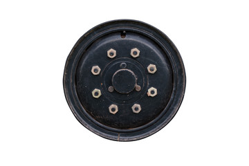 old wheel mag alloy with black