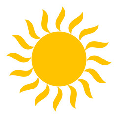 Sun shining vector icon