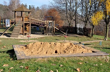 playground and park in day