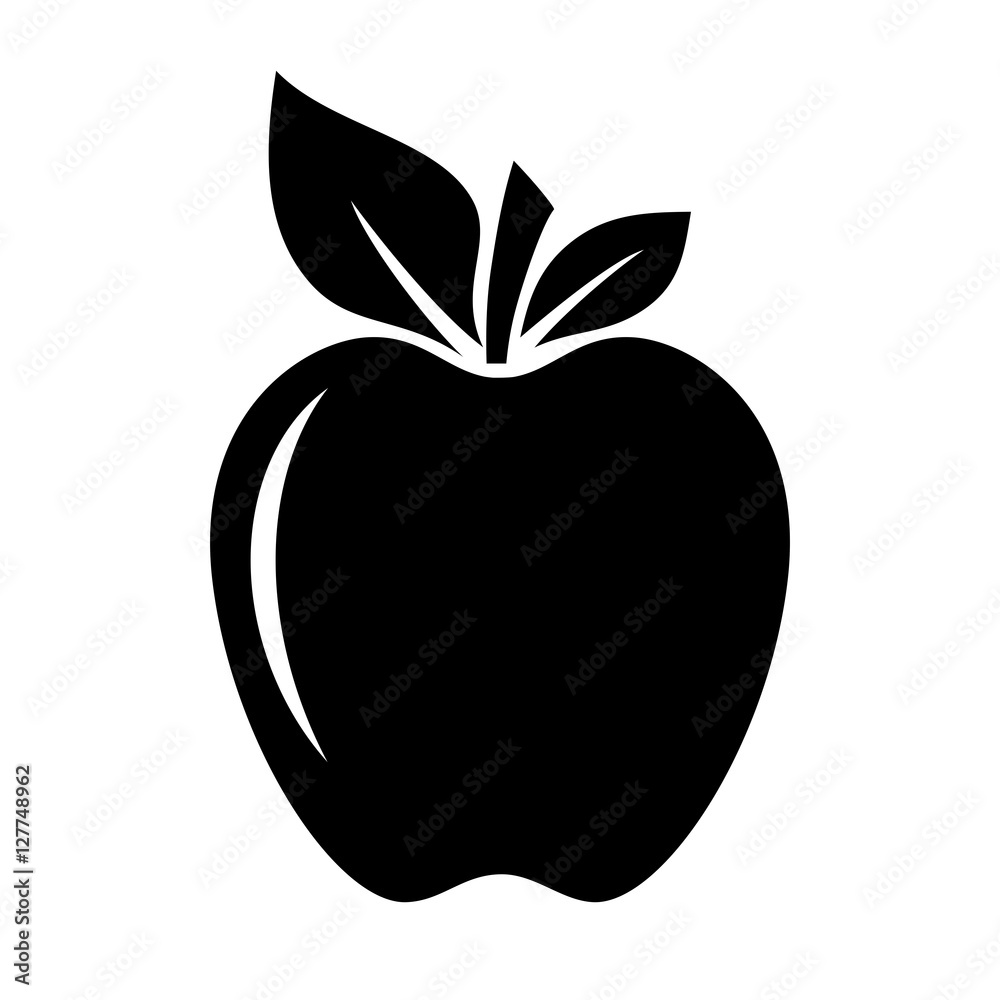 Canvas Prints apple vector icon - Canvas Prints