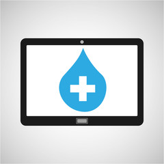 Fototapeta premium technology device health vector illustration eps 10