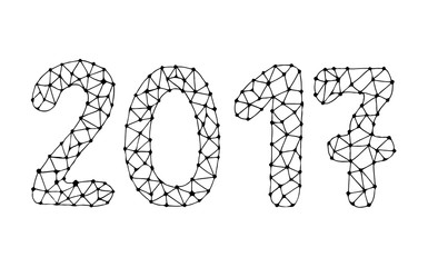 Happy New Year 2017 calendar cover