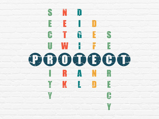 Protection concept: Protect in Crossword Puzzle