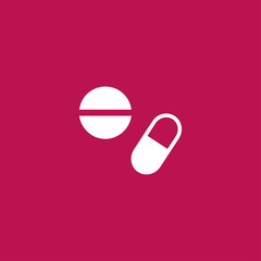 pill, tablet, medicine icon illustration