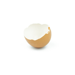 Eggs shell isolated on a white background