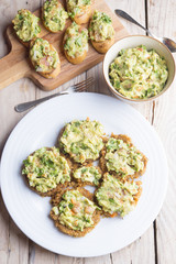  burger of quinoa with guacamole