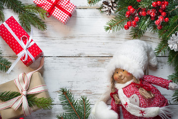 Christmas presents and Christmas Doll