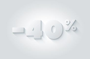 Sale 40% Rabatt