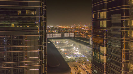 Aby Dhabi , nocna panorama