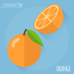 Orange  vector icon.