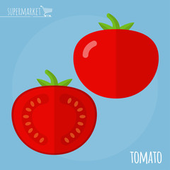 Tomato vector icon.