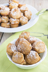 Chocolate dumpling with donuts