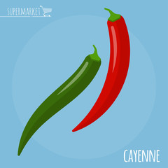 Cayenne vector icon