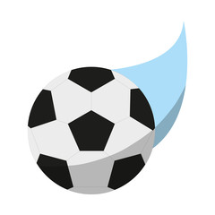 Obraz premium Ball icon. Soccer sport hobby competition and game theme. Isolated design. Vector illustration