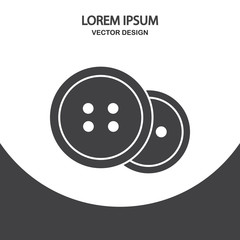 Decorative buttons icon. Simple design for web and mobile