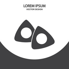 Sawing chalk icon. Simple design for web and mobile