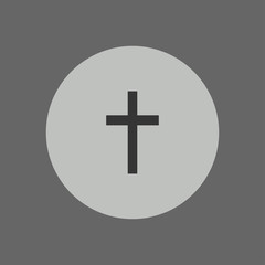 Obraz premium chriistian cross icon illustration vector