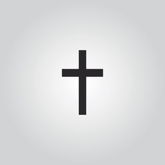 chriistian cross icon illustration vector